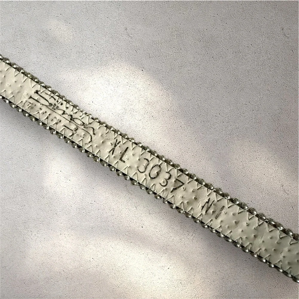 B.B. Simon Swarovski Crystal Cow Hide Belt - Picture 5 of 6